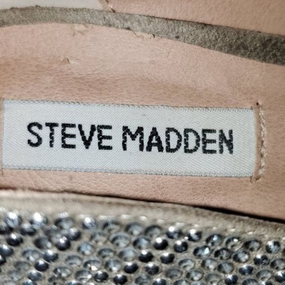 Steve Madden Platform Heels Shoes Rhinestones Stilettos Women's Woman's Size 8 - Picture 9 of 13